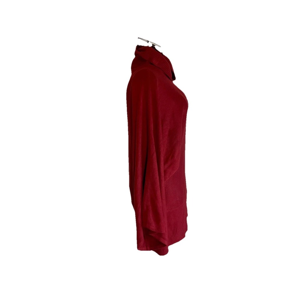 BCBG MAXAZRIA Women's Red Cowl Neck Pullover Long Sleeve Sweater Size M - Picture 6 of 8